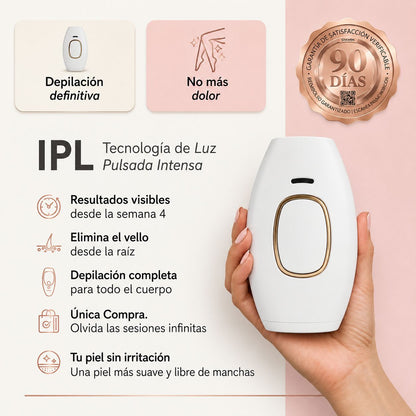 Depiladora IPL Profesional - Piel Suave y Sin Vello desde Casa